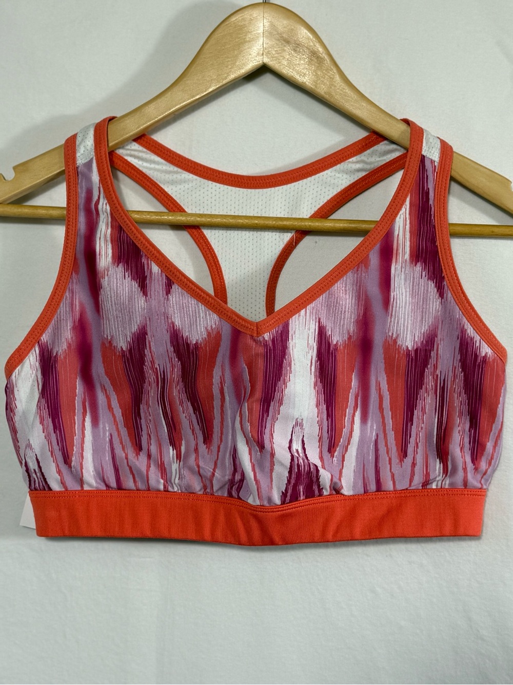 Lucy orange chevron activewear top